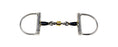 Horse Sweet Iron D-Ring Bit 3-Piece Dog Bone Mouth w/ Rings 35615