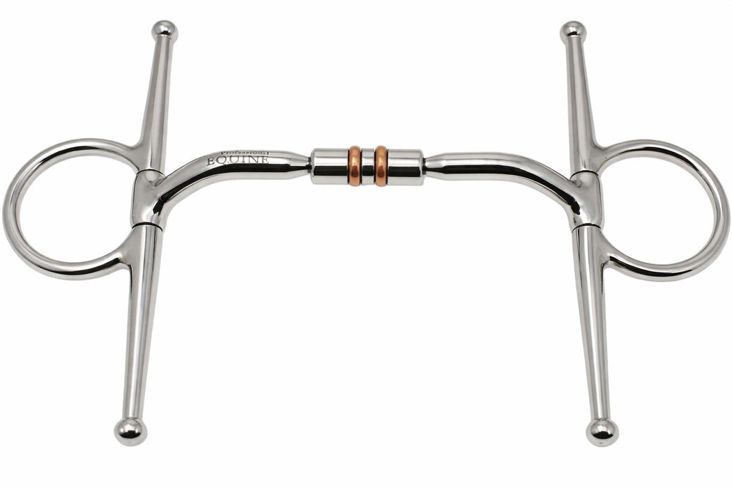 Horse Full Cheek Comfort Snaffle Bit Copper Rollers 35622