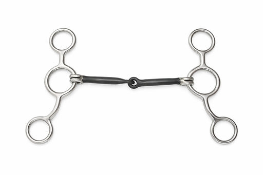 Horse  5-1/4" Sweet Iron Mouth Snaffle Gag Bit 35628