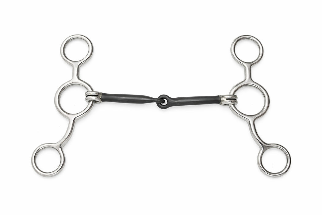 Horse  5-1/4" Sweet Iron Mouth Snaffle Gag Bit 35628