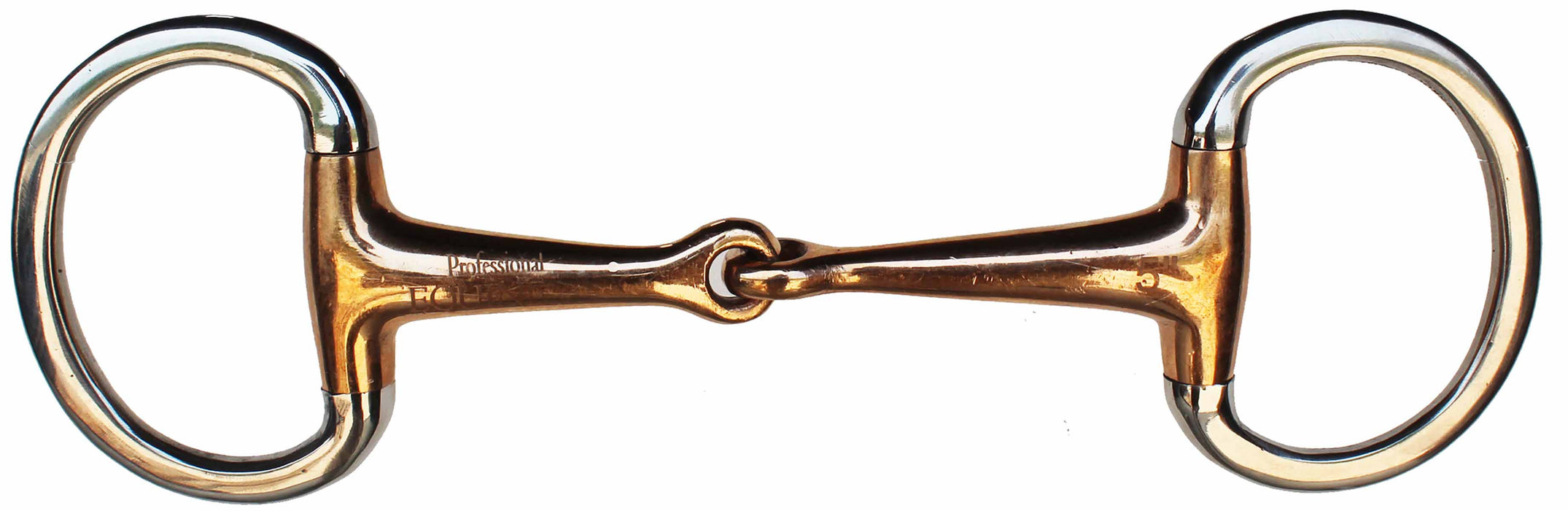 SS Eggbutt Single Jointed Copper Mouth Snaffle Training Bit 35640