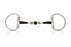 SS Eggbutt  Mouth 3-Piece Sweet Iron Dog Bone Snaffle Bit w/ Roller 35645
