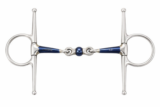 SS Full Cheek   Mouth 3-Piece Sweet Iron Dog Bone Snaffle Bit 35646