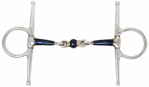 SS Full Cheek   Mouth 3-Piece Sweet Iron Dog Bone Snaffle Bit 35646