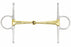 Stainless Steel Full Cheek Jointed Brass Mouth Snaffle Bit Tack 35650