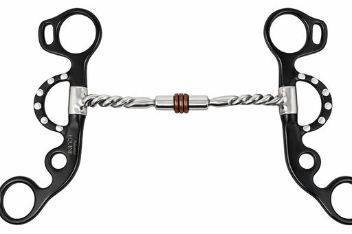 5" Comfort Jointed Copper Roller Mouth Short Shank Snaffle Horse Bit 35653B