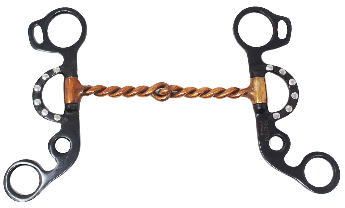 5" Short Shank Argentine Twisted Wire Copper Mouth Snaffle Horse Bit 35654B