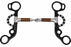5" Short Shank Copper Wire Wrapped Mouth Snaffle Studded Horse Bit 35655B