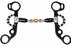 5" Short Shank Sweet Iron Dog Bone Snaffle w/ Copper Roller Horse Bit 35656B