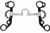 5" Low Port Swivel Mouth Short Shank Studded Cheek Horse Correction Bit 35657B