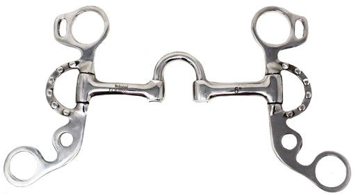 Western 5" Mouth Low Port Swivel Mouth Short Cheek Horse Correction Bit 35668B