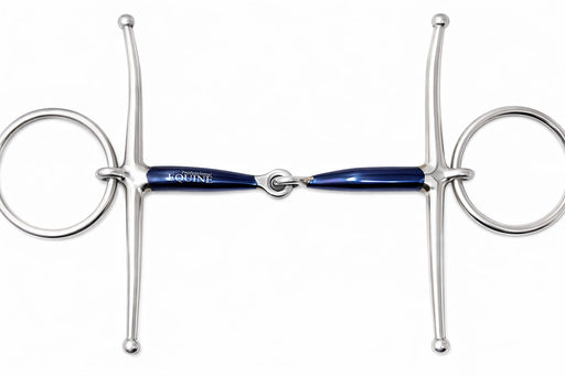 SS Dee-Ring 5" Mouth Sweet Iron Full Cheek Loose Ring Snaffle Horse Bit 35670B