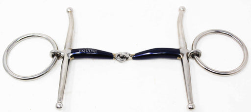 SS Dee-Ring 5" Mouth Sweet Iron Full Cheek Loose Ring Snaffle Horse Bit 35670B