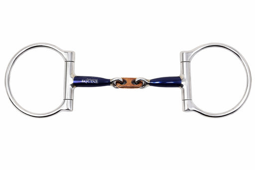 SS Dee-Ring 5" Sweet Iron Copper French Link Double-Jointed Snaffle Horse Bit 35671B