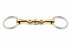 SS Loose Ring 5" Mouth Brass Lozenge Double-Jointed Snaffle Horse Bit 35672B