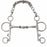 Stainless Steel Pelham 5" Double Jointed Lozenge Mouth Snaffle Bit w/ Curb 35673B