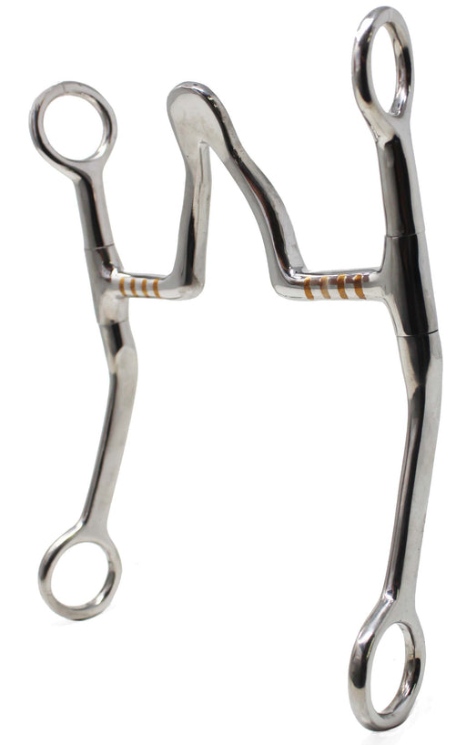 Western SS 5" Cathedral High Port Mouth Horse Copper Inlay Training Bit 35677B