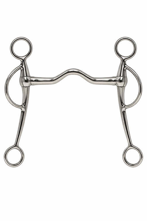 Western Stainless Steel 5" Low Port Mouth Swivel Cheeks Horse Training Bit 35680B