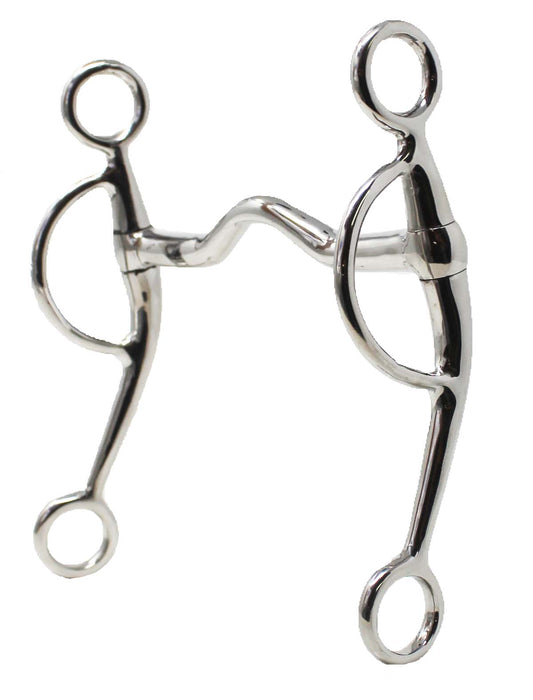 Western Stainless Steel 5" Low Port Mouth Swivel Cheeks Horse Training Bit 35680B