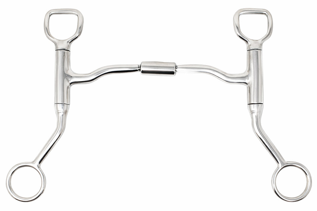 Horse Bit Stainless Steel 5" Comfort Jointed Low-Port Swivel Mouth Tack 35GA01B