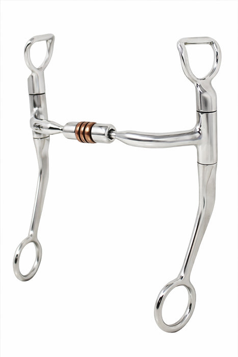 Horse Stainless Steel Western 5" Copper Roller Jointed Mouth Curb Horse Bit 35GA03B