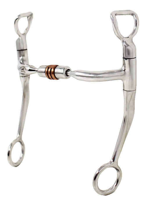 Horse Stainless Steel Western 5" Copper Roller Jointed Mouth Curb Horse Bit 35GA03B