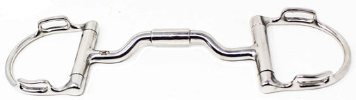 Horse Stainless Steel 5" Mouth D-Ring Comfort Snaffle Bit w/ Roller 35GA04B
