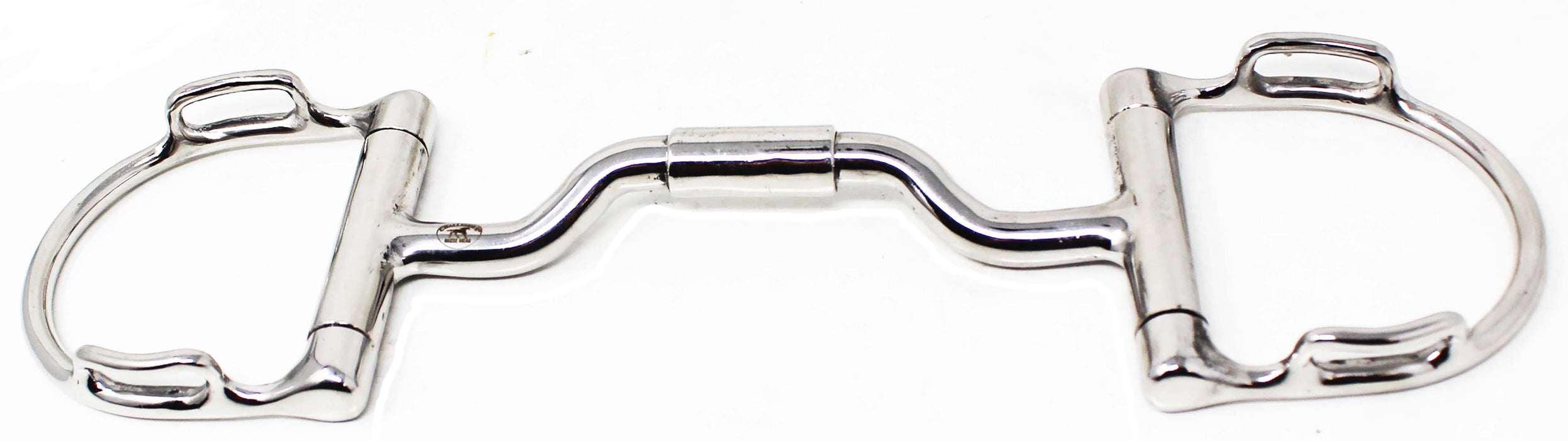 Horse Stainless Steel 5" Mouth D-Ring Comfort Snaffle Bit w/ Roller 35GA04B