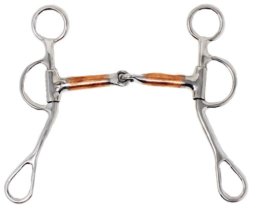Horse Argentine Stainless Steel 5" Copper Mouth Snaffle Bit 35GA06B