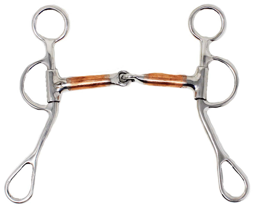 Horse Argentine Stainless Steel 5" Copper Mouth Snaffle Bit 35GA06B