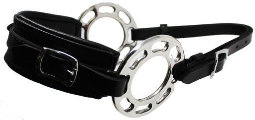 Challenger Horse Adjustable Leather Bitless Bridle Training Hackamore 35H10