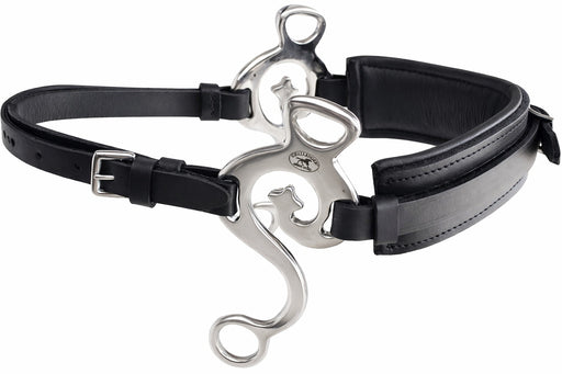 Horse Leather Short Shank Padded Noseband Training Hackamore Curb Strap 35H66