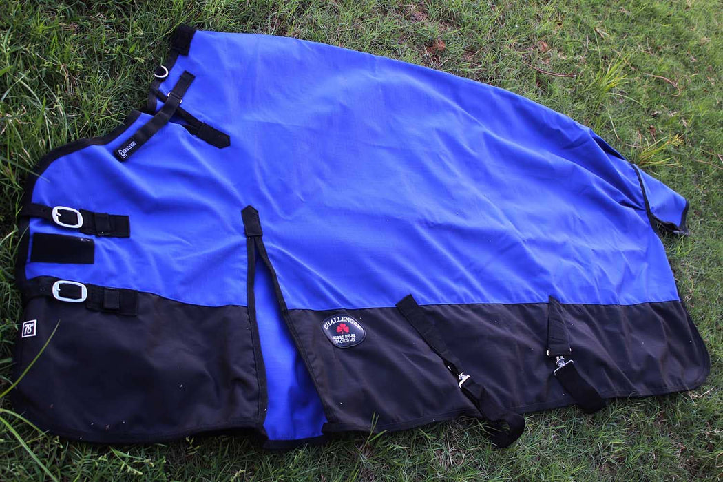 1200D Turnout Waterproof Rain Horse Sheet Light Winter Blanket0g No Fill Solids Surcingles