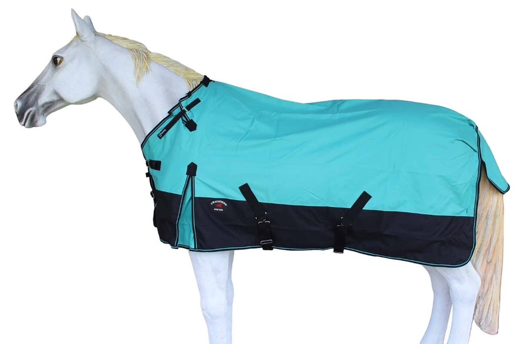 1200D Turnout Waterproof Rain Horse Sheet Light Winter Blanket0g No Fill Solids Surcingles