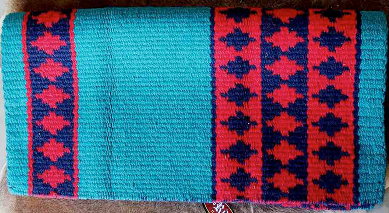 34x36 Horse Wool Western Show Trail SADDLE BLANKET Rodeo Pad Rug  36S265