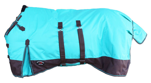 1200D Turnout Waterproof Rain Horse SHEET Light Winter Blanket Bellyband Teal Sea Green (No Fill) 371B