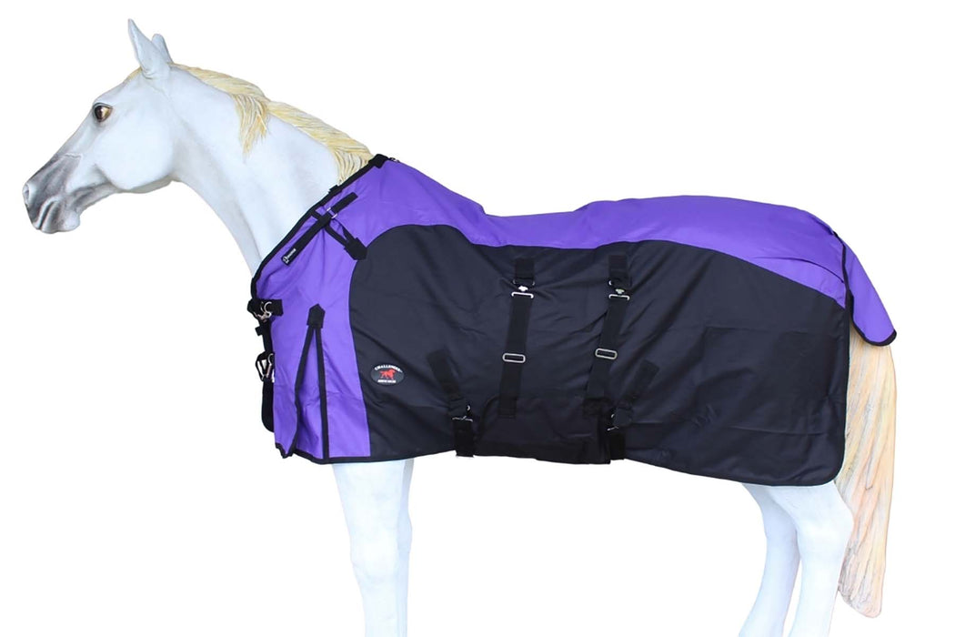 1200D Turnout Waterproof Rain Horse SHEET Light Winter Blanket Fleece Lining