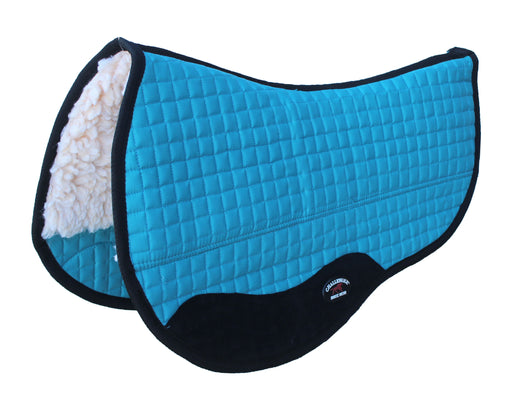 Western Horse SADDLE PAD 28X30 DOUBLE BACK  BARREL FLEECE LINED TURQUOISE 39108