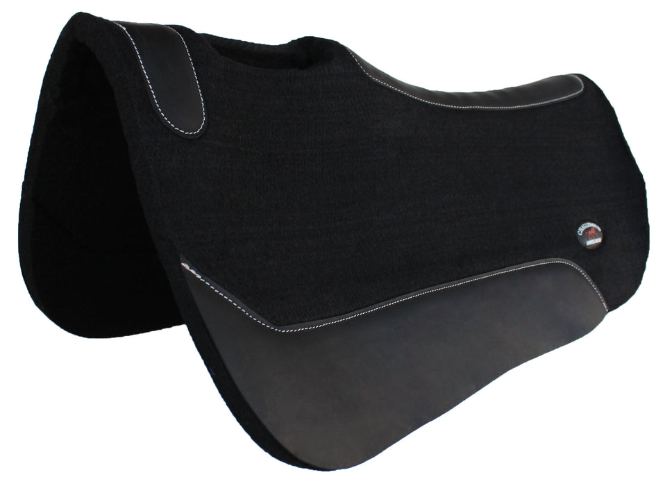 Horse Western Wool Felt Contoured Close Contact Barrel Saddle Pad Purple 39121