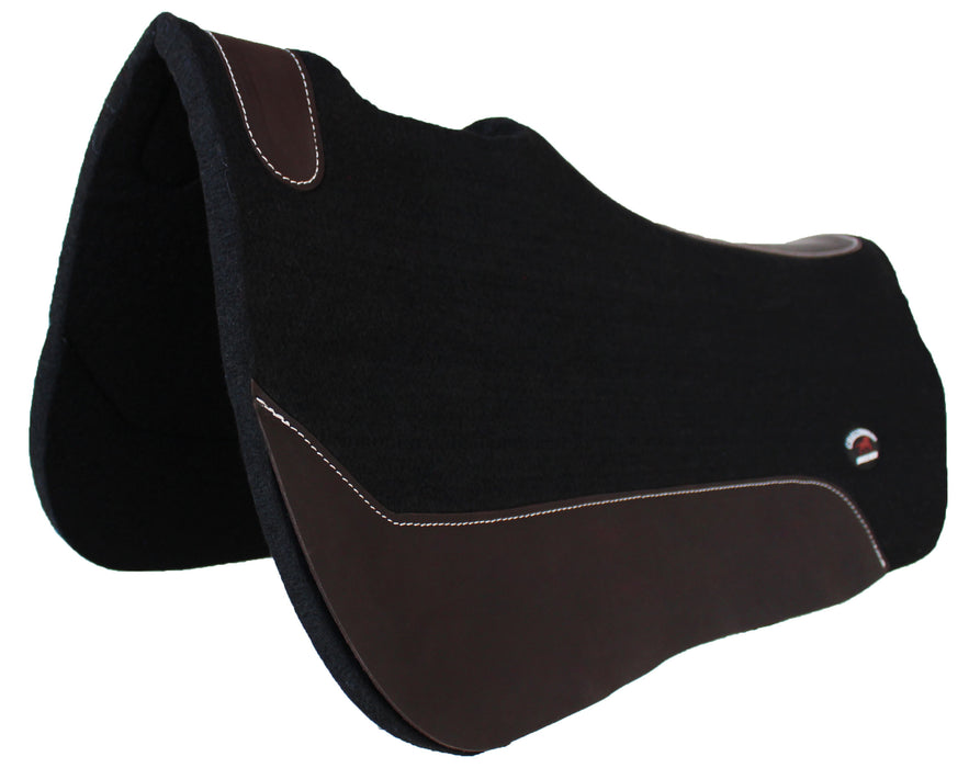 Horse Western Wool Felt Contoured Close Contact Barrel Saddle Pad Purple 39121