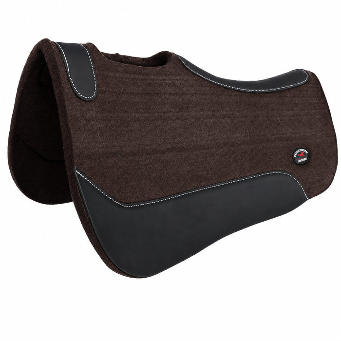 Horse Western Wool Felt Contoured Close Contact Barrel Saddle Pad Purple 39121