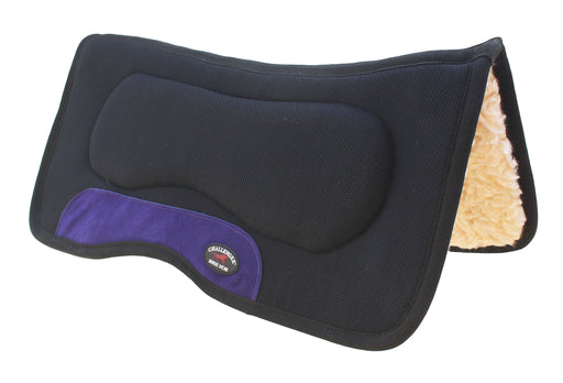 Horse 30" x 30" Western Contoured Anti-Slip Fleece Padded Saddle Pad Purple 39130PR