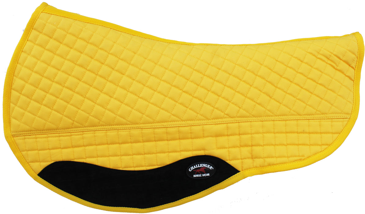 Horse Western 28"x30" Quilted Yellow Fleece Barrel Saddle Pad 39133