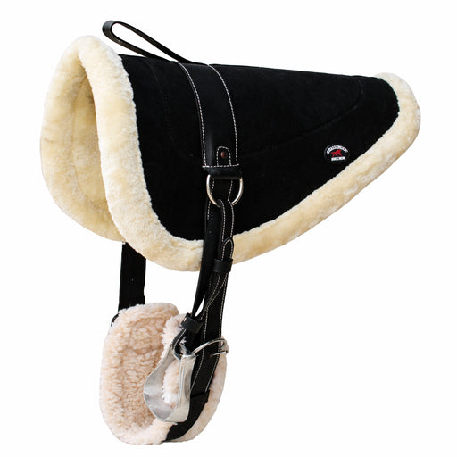 Horse SADDLE PAD WESTERN BAREBACK Suede Leather Girth Stirrups 39171-174