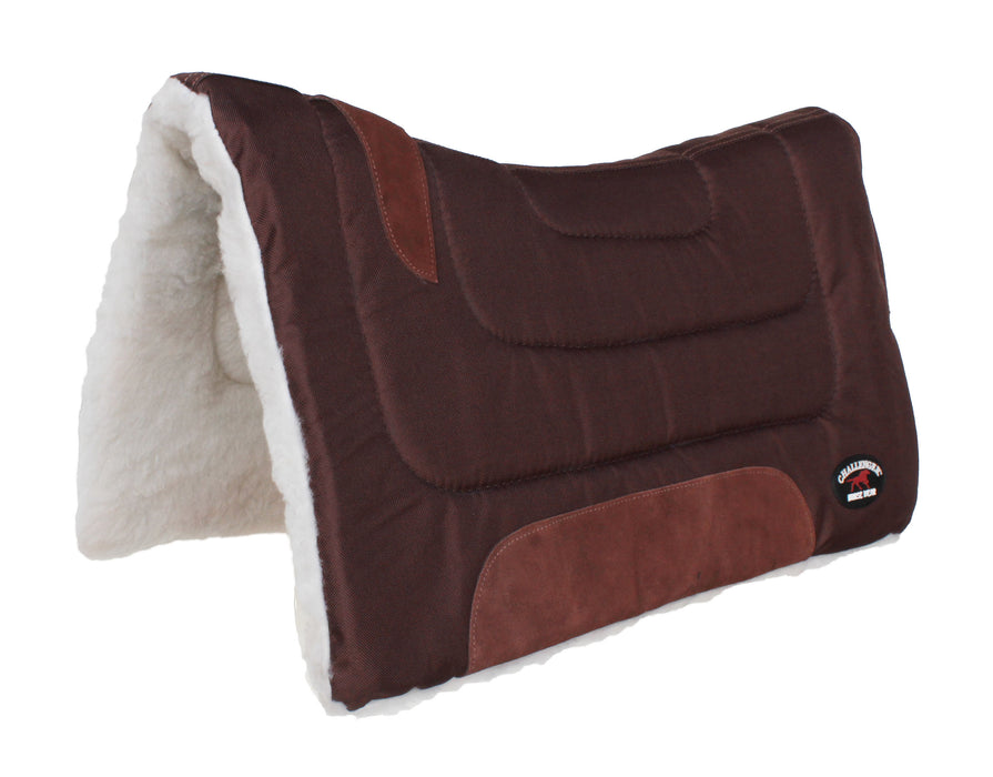 Horse SADDLE PAD Western Riding Show Trail Cordura Top Fur Bottom Full 39143BK