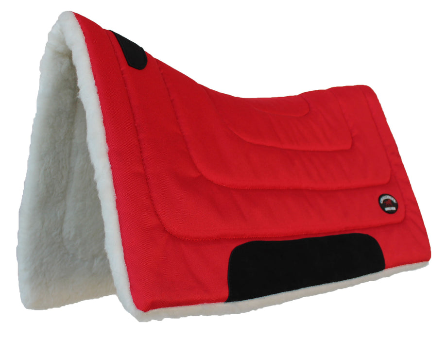 Horse & Pony SADDLE PAD Western Riding Trail Cordura Top Fur Bottom Full 39143