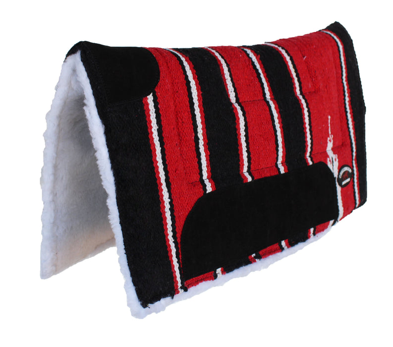PONY SADDLE PAD 26"X26" Cotton Acrylic Wool Felt Fur Rodeo Tack 39164