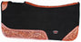 Horse SADDLE PAD Western Contoured Wool Felt Moisture Wicking Saddle Pad Black 39177