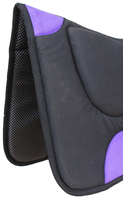 Horse Western Contoured Anti-Slip Shock Absorbing Saddle Pad Purple 39181PR