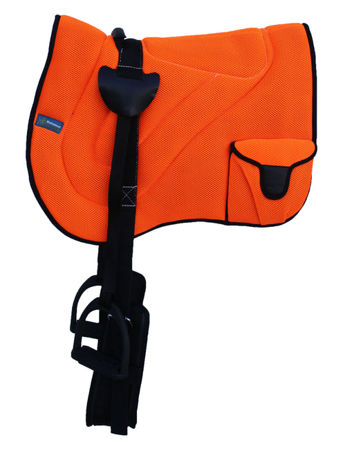 Horse Neoprene Padded Anti-Slip Breathable Orange Bareback Saddle Pad 39194OR